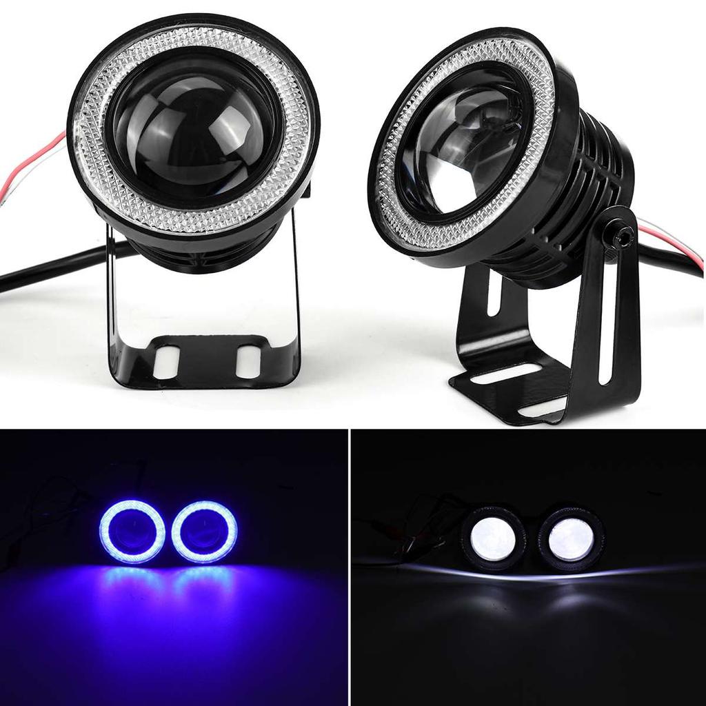 2X Автомобильные COB Авто DRL Led 12V Фары Ангельские глазки Противотуманные водонепроницаемые фары DRL Дневные ходовые огни Дневной свет Сигнал поворота багажника Led