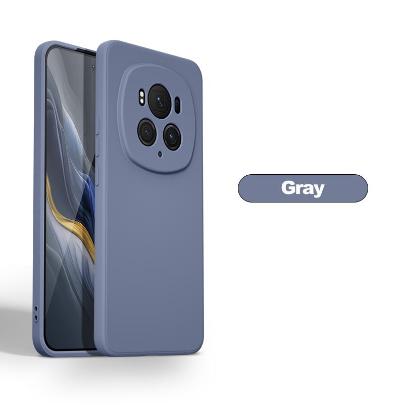 Для For Honor Magic 6 Pro Чехол квадратный жидкий силиконовый мягкий чехол для Huawei Honor Magic 6 Magic6 Pro Magic6Pro противоударный чехол для телефона