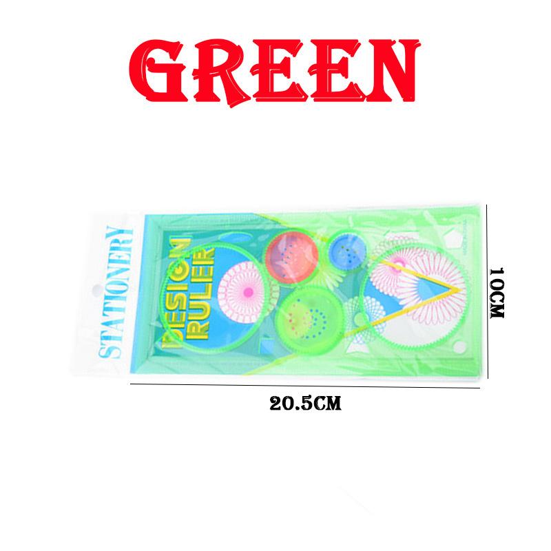 Набор трафаретов для рисования с геометрическим спирографом, шаблон для рисования, художественные поделки, креативные детские развивающие игрушки, линейка разнообразных цветов