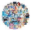 Новые граффити-наклейки Bluey 55 шт. Водонепроницаемые мультяшные декоративные наклейки для телефона, скейтборда, багажа, бутылки с водой. Наборы наклеек оптом