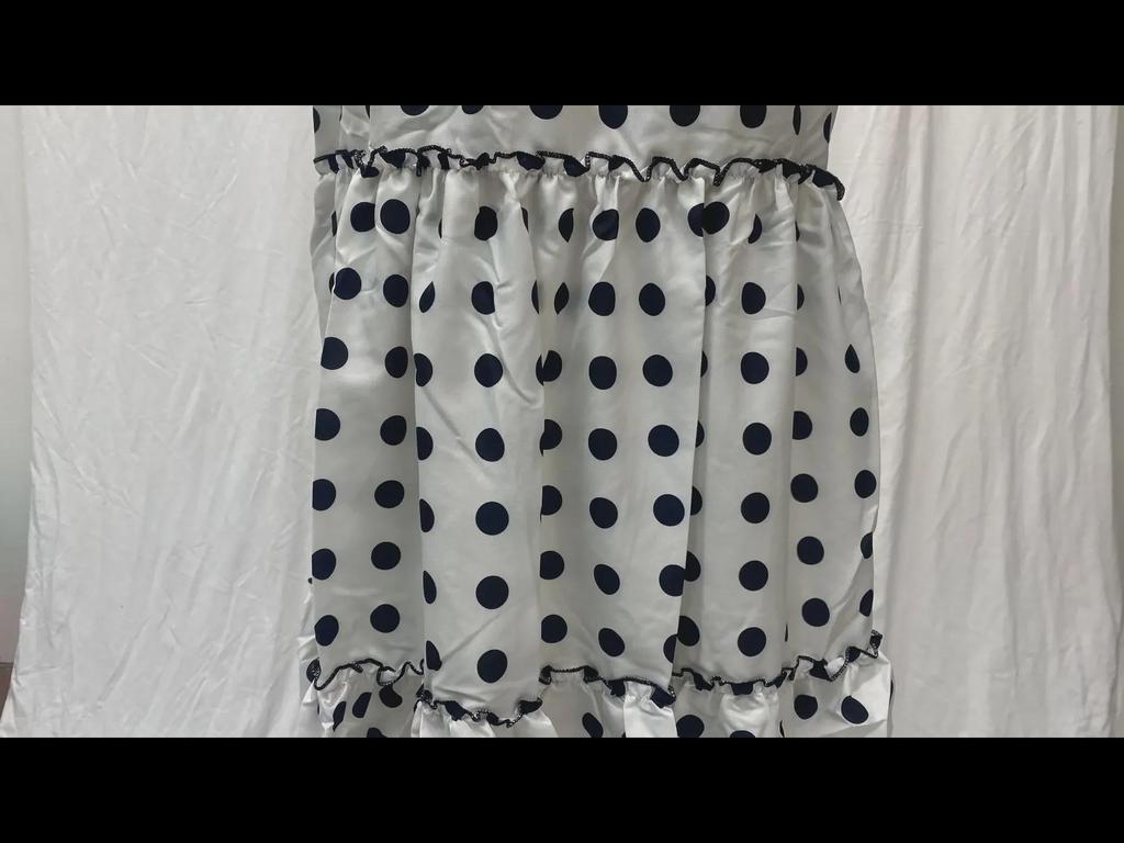 Женская летняя повседневная длинная юбка в горошек 2025 года — модная и сексуальная в европейском и американском стиле