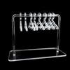 8 Pcs Hangers Shaped Holder Personalized Earrings Display Racks Hanging Clothes Stand Storage Organizer Holders