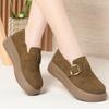 Женская обувь весна-лето новые ретро-туфли с мягкой подошвой Майяра, увеличивающие рост, туфли на толстой подошве