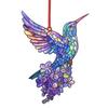Acrylic Colorful Hummingbird Sun Catcher Hanging Pendant with Lanyard Easy To Install Bird Window Crafts Hanging Decor