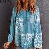Women's Fashion Casual Spring Autumn Long Sleeve V-Neck Blouses & Shirts