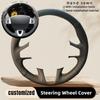 Чехол на руль автомобиля Кожаный Для Renault Megane 3 2009-2014 Scenic 2010-2015 Flue Руль Автомобильные Аксессуары