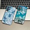 Blue Butterfly Ocean Waves Case For Samsung Galaxy Case S25 S23 S22 S21 S30 S20 S10 Ultra Plus FE TPU Soft Cover