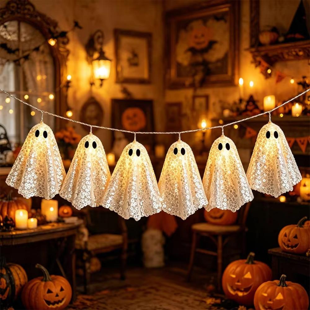 10 LED Lights Halloween Hanging Lights 2m Length Halloween Spirit Light Holiday Decoration
