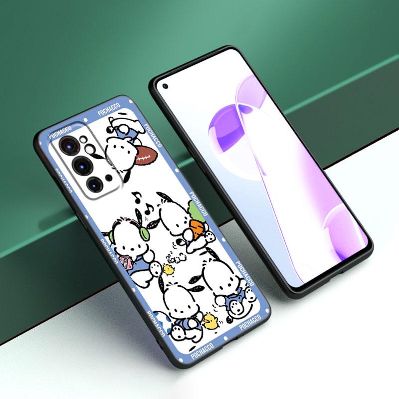 Мультяшный милый черный силиконовый чехол для телефона Pochacco для OnePlus 9 10 11 12 ACE 2V Pro 9RT 10T 10R Nord CE 2 3 Lite N10 N20 N30 5G