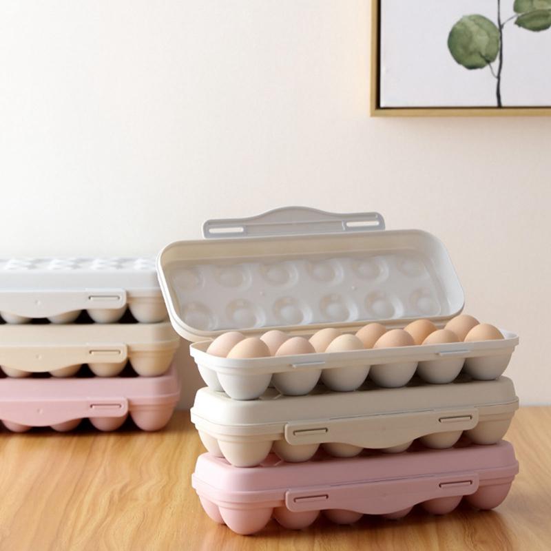 Портативный ящик для яиц, ударопрочный, пластиковый держатель для яиц, ящик для хранения в холодильнике, ящик для хранения яиц