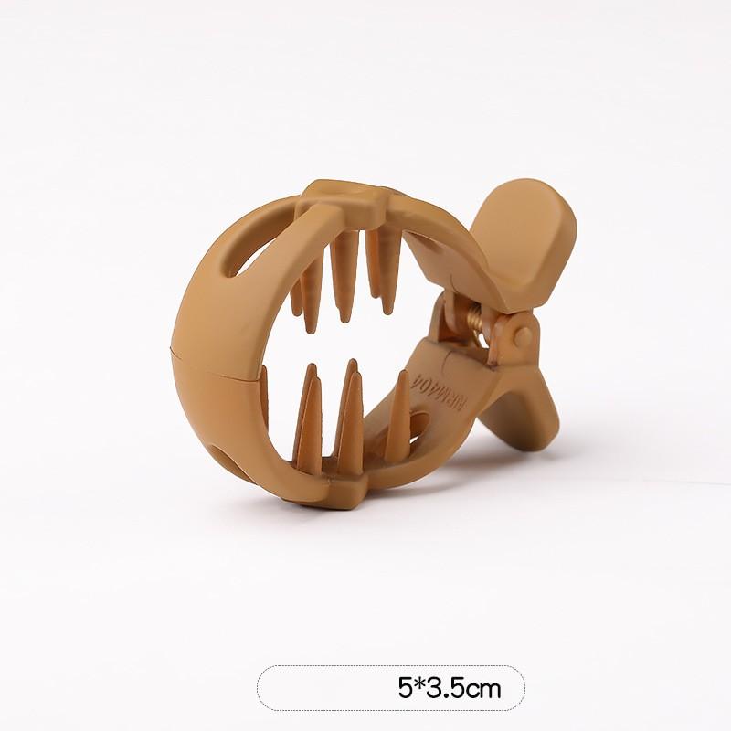 Круглая заколка для волос Grab High Ponytail Fixed Artifact Claw Hairpin Women Back Head Frosted Hairpin Anti-Low Style Claw Hairstyle Clip