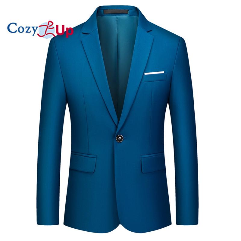 Cozy Up Мужская повседневная куртка-пиджак Slim Fit Спортивное пальто Деловой костюм Куртки на одной пуговице