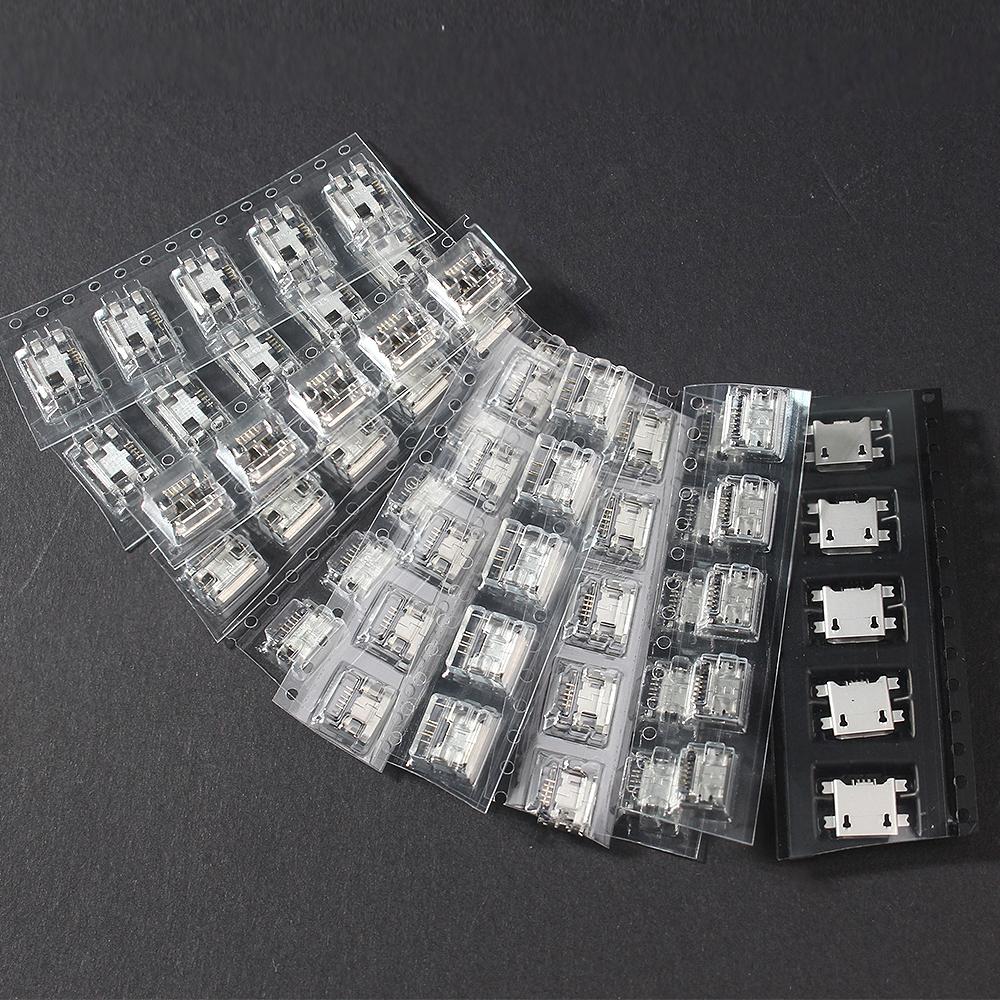 12 значений*5 шт. набор разъемов Micro USB, 5-контактный разъем USB для телефонов, DIY-электроники и прототипирования печатных плат