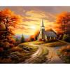 Picture By Number Sunset Tree Scenery For Adults DIY 40x50cm Frame Oil Painting By Numbers On Canvas Home Decoration