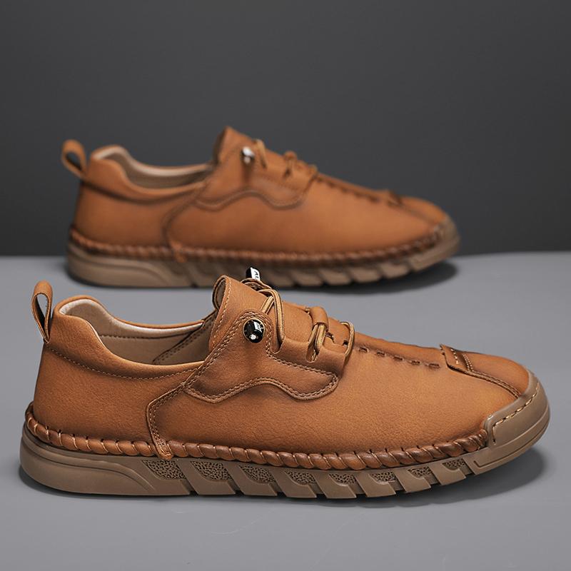 Fashion Fashionable Autumn Men Comfortable One Foot Handmade Soft Soled Casual Shoes Outdoor Men's Breathable and Non Slip Sports Shoes