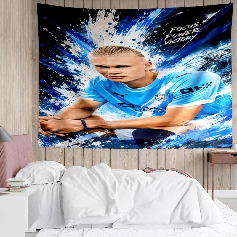 Haaland Tapestry for Bedroom Aesthetic Classroom Tapestries Wall Hanging for Living Room Dorm Office,Ideal Creative Gift