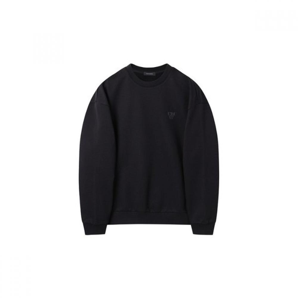 Customellow Black Graphic Sweatshirt Black Cwtas25115bkx