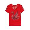 Summer Chic Women Clothes T-shirt Sexy Hollow Out Cartoon Swan Hot Diamonds Tops High Quality Female Luxury Slim Stretch Tees