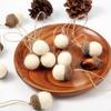 10 Pcs Felt Acorn Ornaments Felt Acorn Ball Garland Fall Thanksgiving Hanging Acorn Decor for Tree with Rope Christmas Farmhouse Mantel Wall Decor