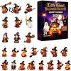 Room Accessories Halloween Advent Calendar 2026, 24 Days Surprise Countdown with Fireplace Holiday Hanging Acrylic Ornaments for Party Favors,