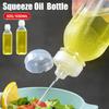 2pcs 300ml/500ml Kitchen Squeeze Oil Bottle Dispenser Oil Spray Bottle Condiment Cooking Baking Ketchup Mustard Vinegar Olive Oil