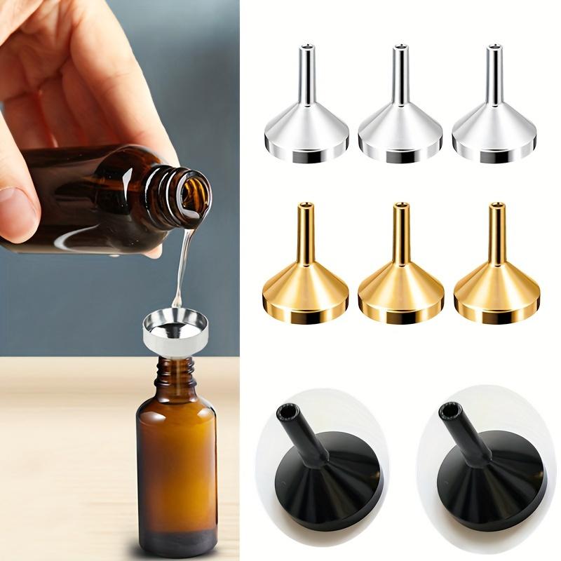 1pc/2pcs/4pcs Funnels, Mini Funnel, Oil Funnel, Liquid Funnel, Multi-functional Oil Funnel, Metal Funnel, Heat-resistant Oil Funnel For Milk, Wine,