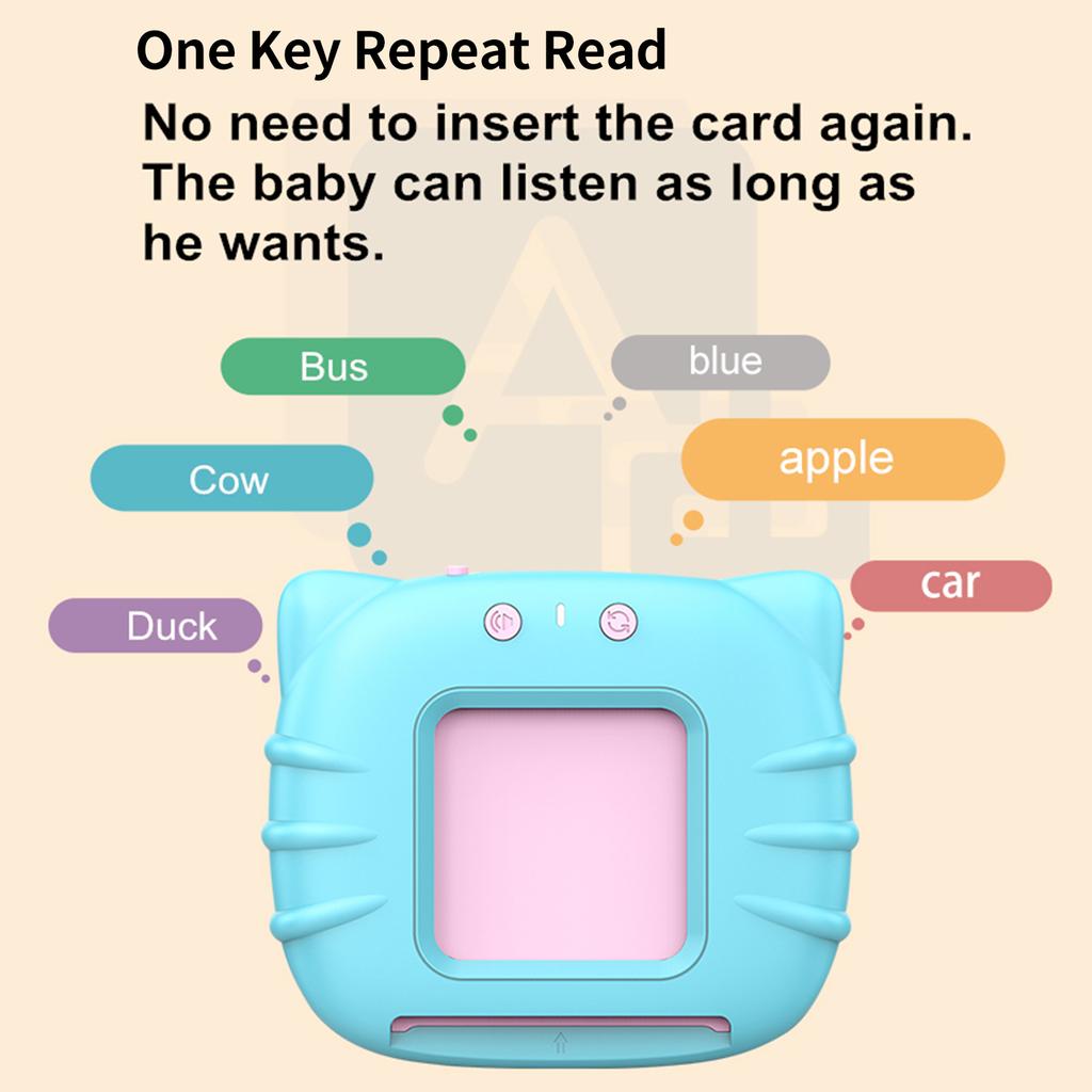 Говорящие флеш-карты Обучающие игрушки для малышей 0–3 лет со звуковыми эффектами Раннее чтение на английском языке
