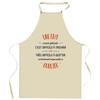 Tablier de cuisine - Planetee - Impression bretonne (Rennes) - Coton robuste - Motif humour