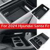 For Hyundai Santa Fe MX5 Center Console Organizer, Armrest Storage Box and Lower Center Console Tray Interior Accessories