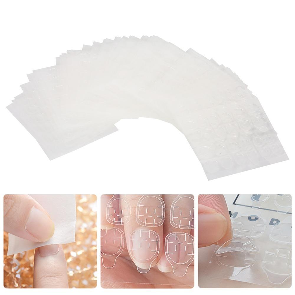 50pcs Waterproof Fake Nail Adhesive Tabs Daily Nail Art Quick Application