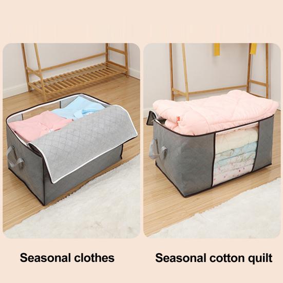 Ящик для хранения одежды Yousheng, складная сумка для хранения с двумя молниями, органайзер для шкафа с ручками для одежды, одеял, простыней, подушек