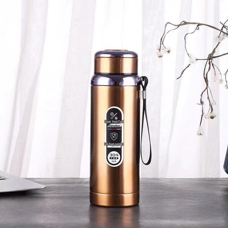 304 Stainless Steel Insulated Outdoor Tea Cup with Infuser - Large Capacity Portable Cup for Men, Women, and Students