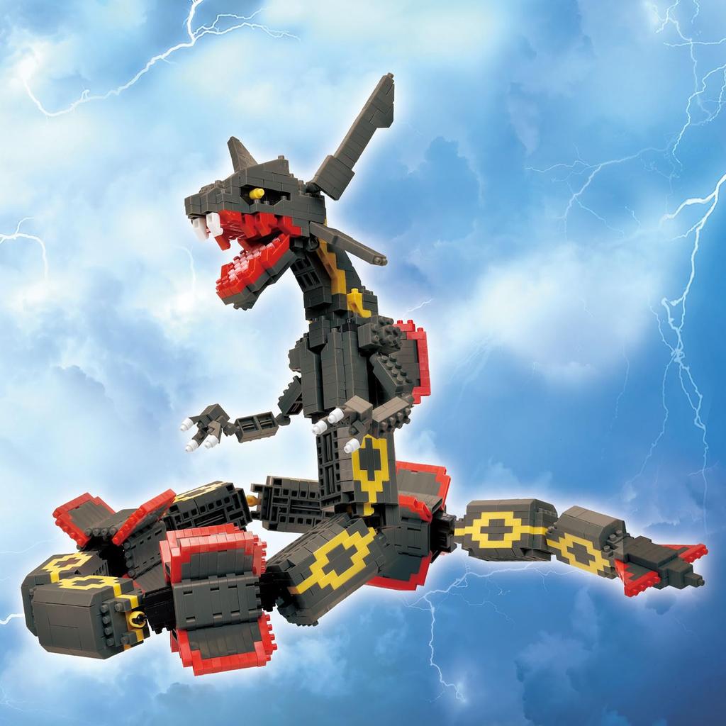 Kawada Nanoblock Pocket Monster Black Rayquaza Extreme 7 x 42 x 21 см от 12 лет и старше Интерьер Хобби DXNBPM_104 NBPM_104