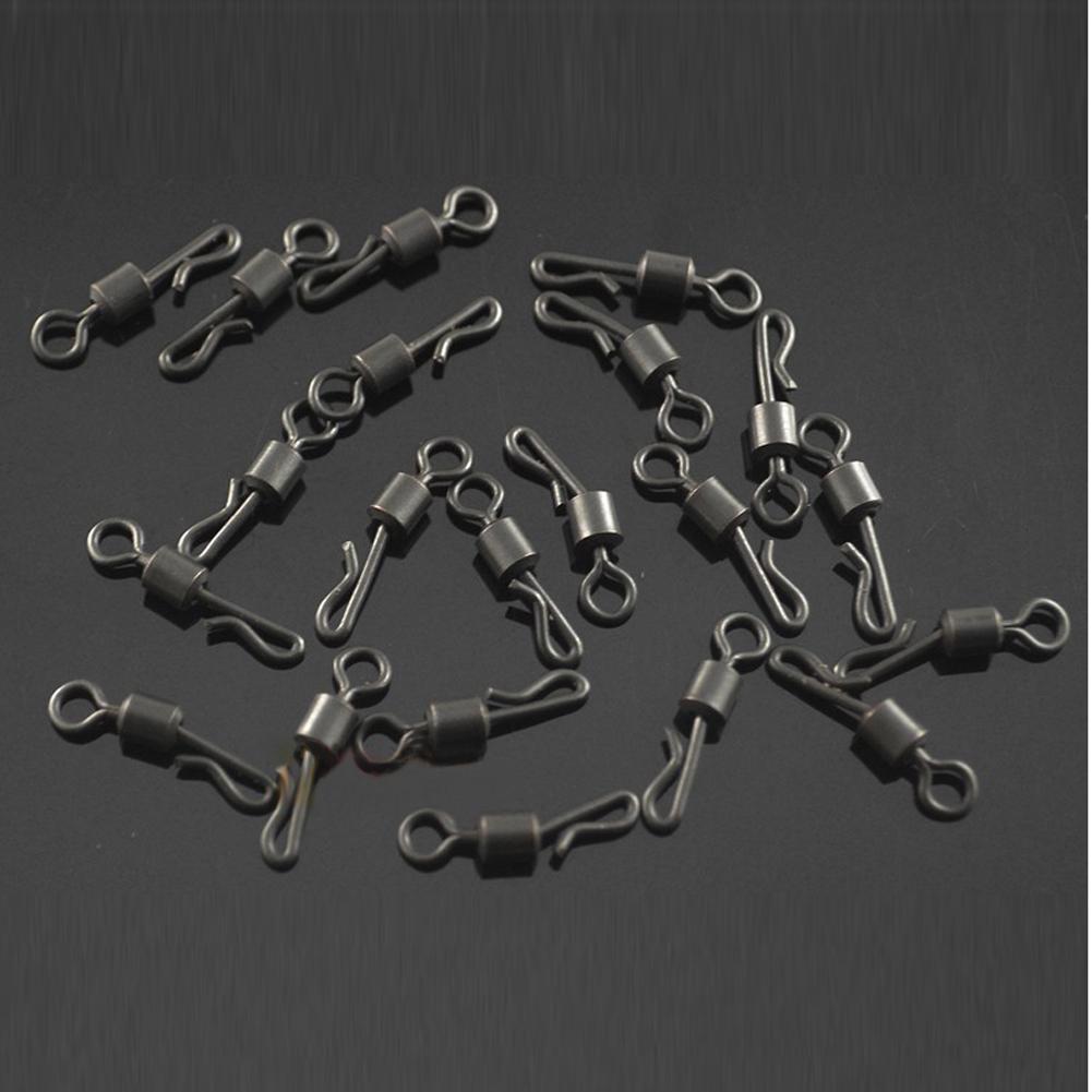 CHOSUR 25шт Q-образные сменные вертлюги 8 # Прочный портативный для ловли карпа