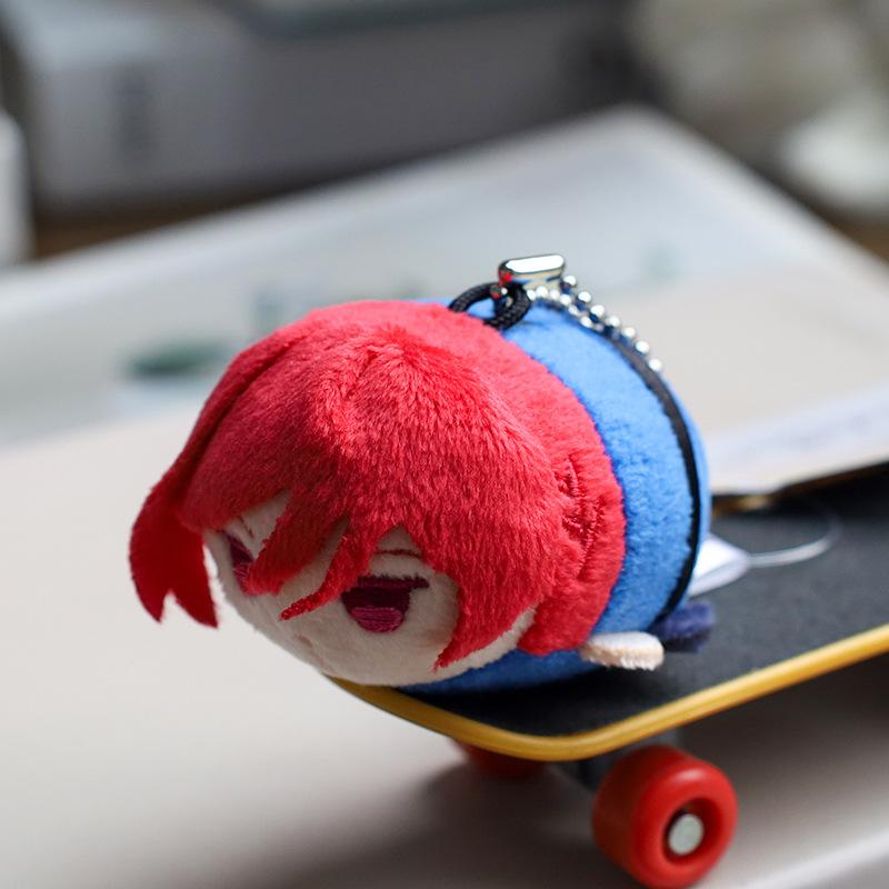 6Cm Blue Lock Plush Keychains Cute Anime Pendants Bag Key Ring Key Chain Isagi Yoichi Nagi Seishiro Itoshi Rin Stuffed Doll Toys