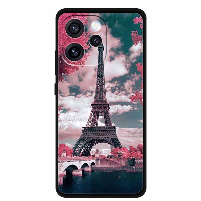 Чехол для телефона Oppo Reno15 Мягкий силиконовый чехол из ТПУ для OPPO PLW110 6,32" Черный чехол для Oppo Reno 15 5G Модный крутой корпус