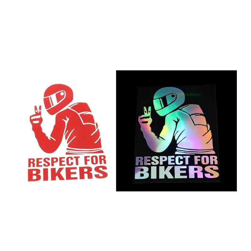 1/2/3pcs Respect Biker Sticker For On Car Motorcycle Vinyl Stickers Motorcycle Vinyl 3D Stickers And Decals Moto Stickers