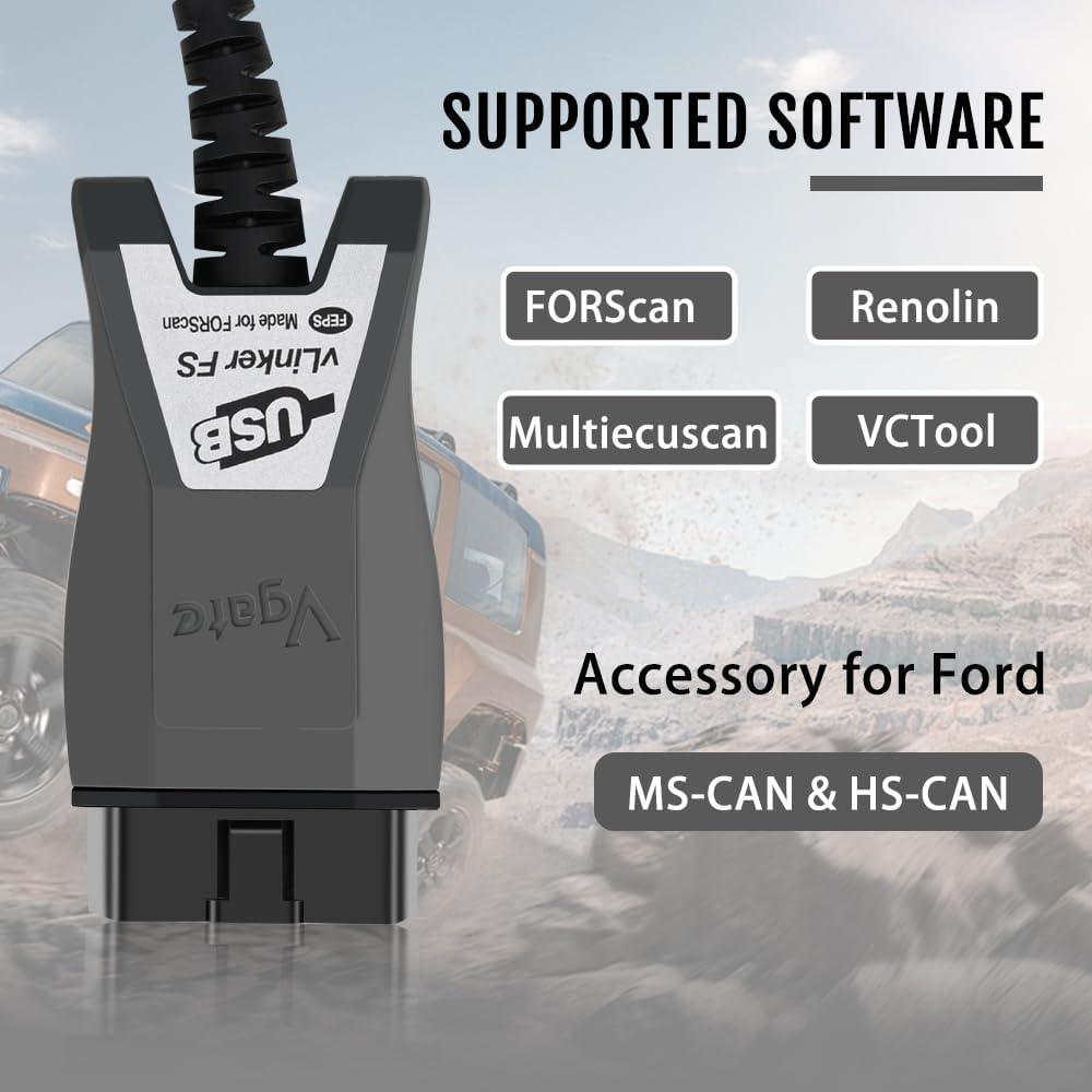 Vgate VLinker FS USB OBD2 к USB Инструмент для диагностики автомобиля Читатель кодов для FORScan Адаптер OBD2