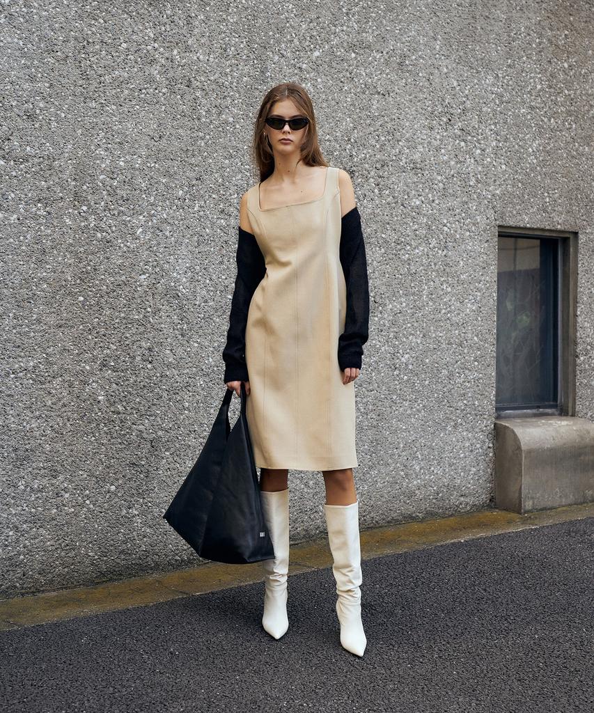 Rene J Square Neck Dress