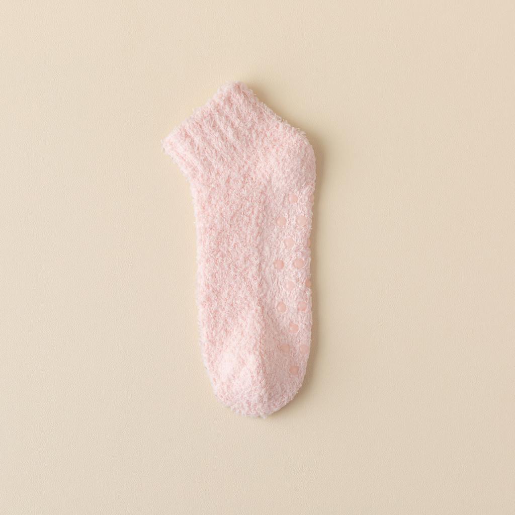 Осень Зима Нескользящие Коралловые Напольные Носки Ковер Домашние Тапочки Для Сна Комнатные Короткие Носки Женские Толстые Теплые Носки