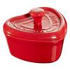 Керамическая мини-кокотница Staub Сердце 9см (Вишнево-красный)