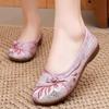 Women Classic Light Weight Round Toe Pink High Quality Slip On Anti Skid Flat Loafers Lady Grey Retro Shoes Ab503