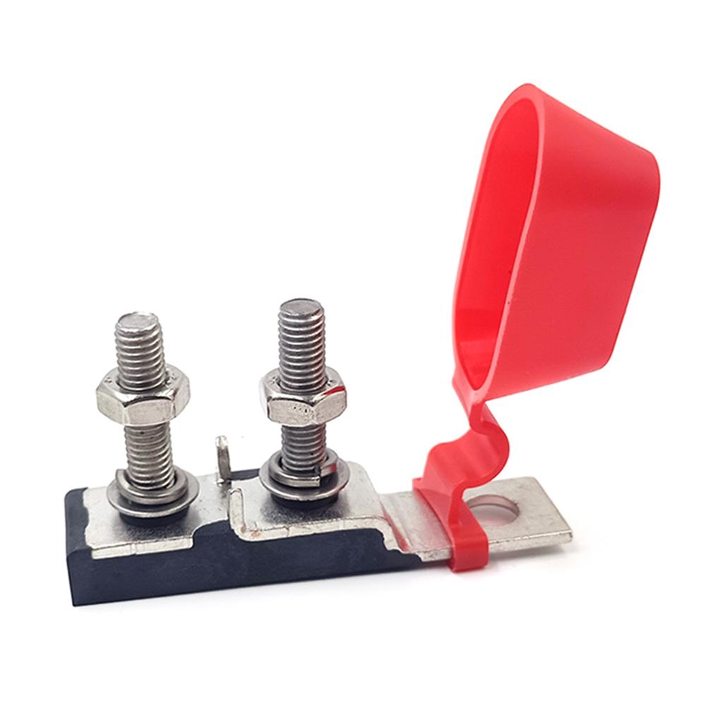 Double Terminal Fuse Block 30-300 AMP MRBF Two Stud Fuse Holder Durable Compact Marine Rated Battery Fuse Holder