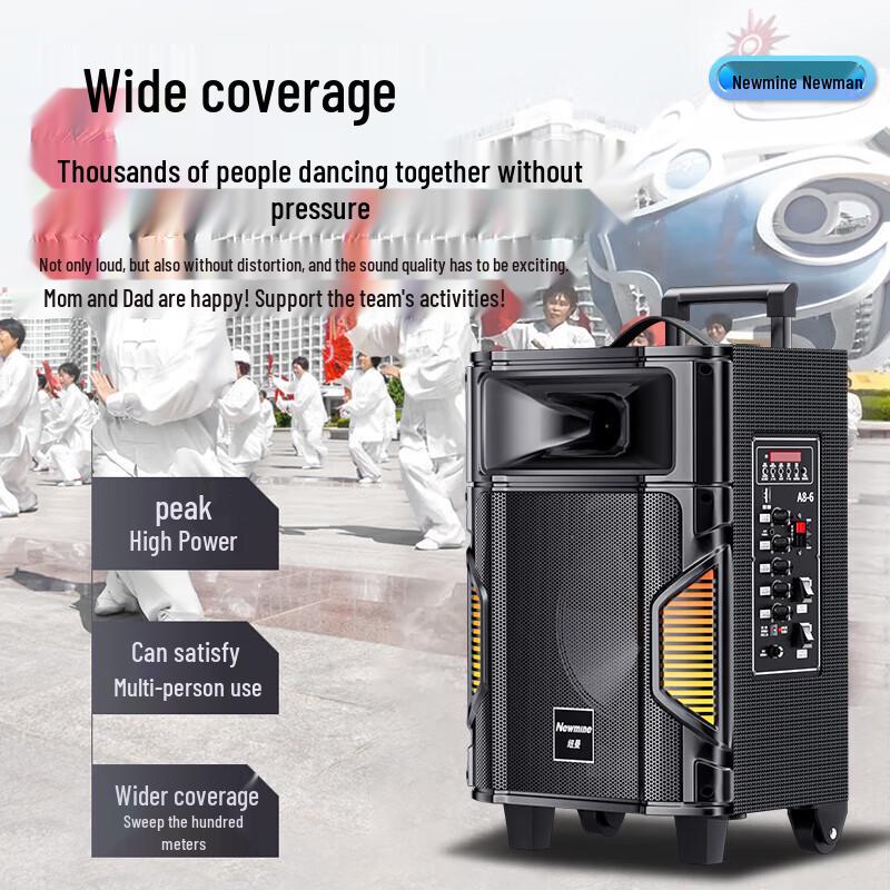 Newman A8 Portable Bluetooth Trolley Speaker