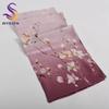 BYSIFA|Fall Winter Pink Silk Scarf Hijab Elegant Magnolia Long Scarves Shawls Fashion Accessories Brand Head Neck Scarves Wraps