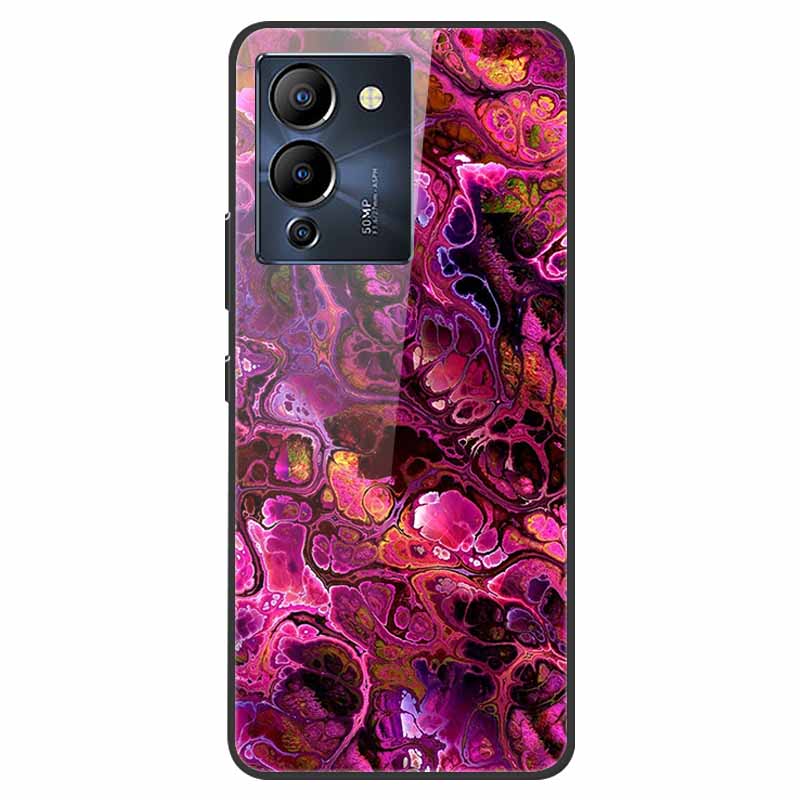 Чехол для Infinix Note 12 G96 X670 Мраморное Закаленное Стекло Жесткая Задняя Крышка для Телефона Infinix Note12 Helio G96 Чехлы 6.7'' Fundas