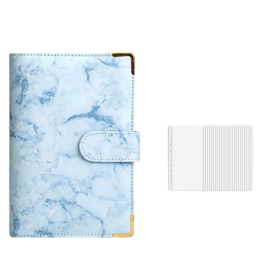 Faux Leather Savings Challenges Book Marbling/Leopard Print Mini Budget Binder Save Money