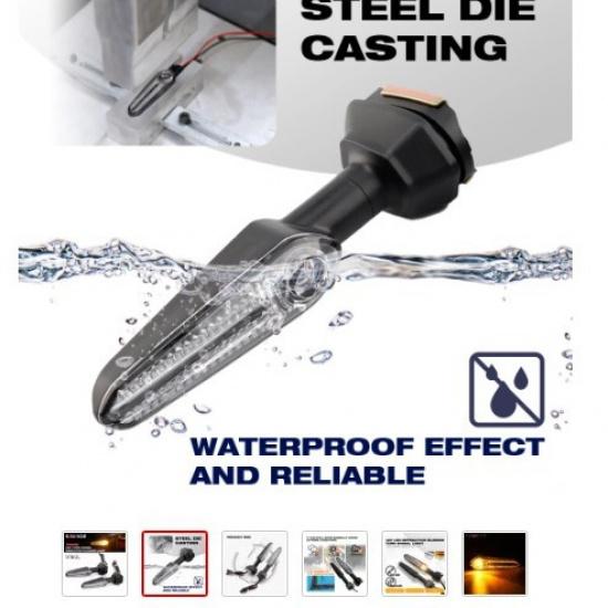 For YAMAHA MT125 YZF R25 MT25 MT03 MT07 TRACER MT09 SP 2014-2022 Motorcycle Flashing Directional Flasher LED Turn Signal Light