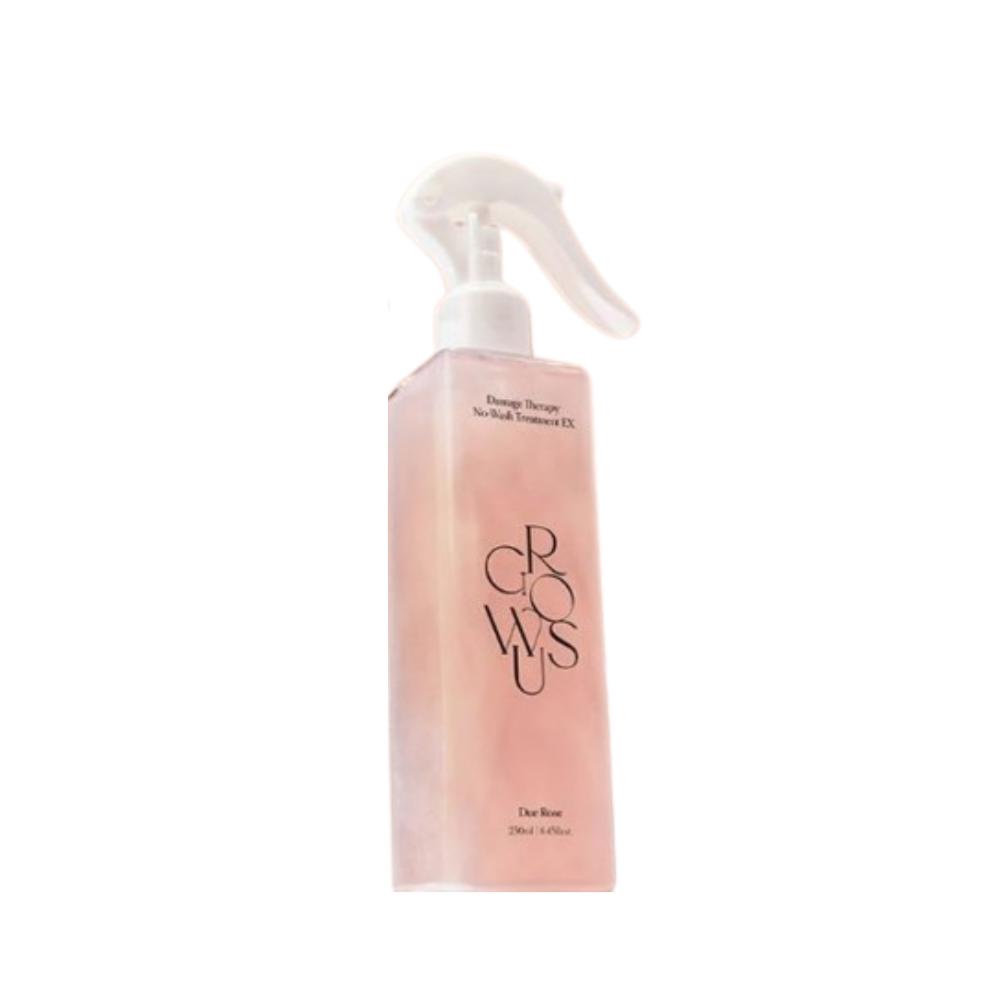 Growus Damage No-Wash Treatment 250ml Double Set Pink Dew Rose + Hair Pack 30ml + 250ml + Hair Pack 30ml 1 pcs