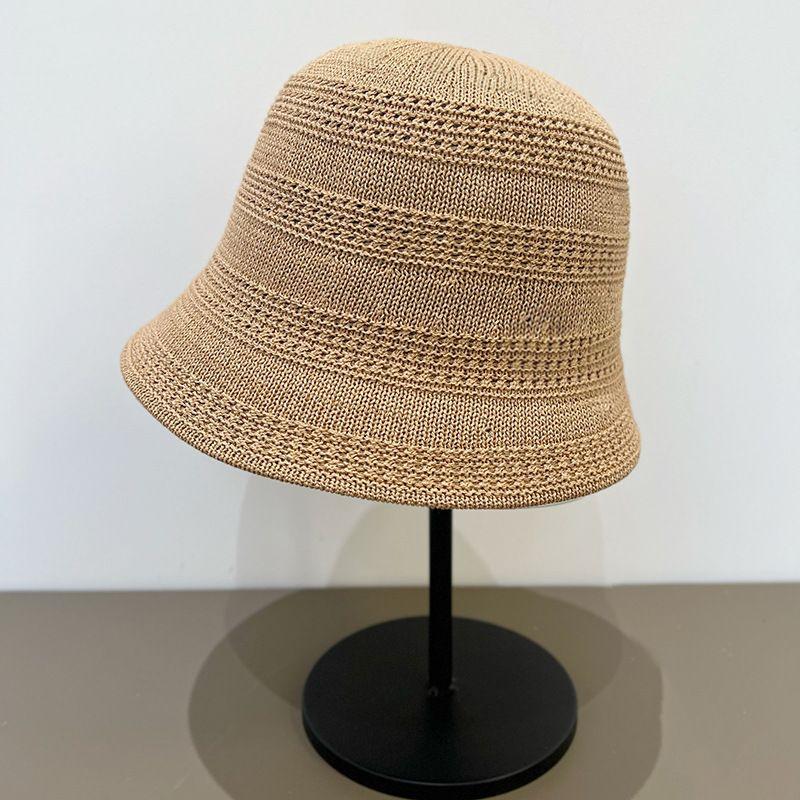Вязаная панама женская весенне-летняя нестандартная новая панама складная солнцезащитная шляпа-тазик